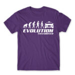 Evolution Dark Purple Men's T-shirt for Taxi Driver, Work