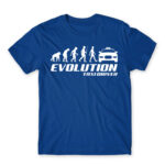 Evolution Royal Blue Men's T-shirt for Taxi Driver, Work