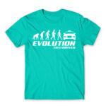 Evolution Turquoise Men's T-shirt for Taxi Driver, Work