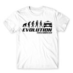 Evolution White Men's T-shirt for Taxi Driver, Work