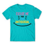 Excuse me for being antisocial Atoll Blue Men's Tee for Antisocial, Funny