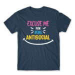 Excuse me for being antisocial Denim Men's Tee for Antisocial, Funny