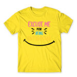 Excuse me for being antisocial Lemon Men's T-shirt for Antisocial, Funny