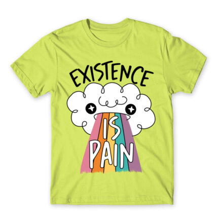 Existence is pain Apple Green Men's Tee for Funny, Seasonal Depression