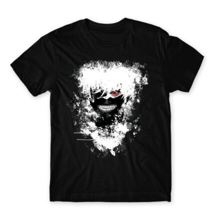 Eyepatch Ghoul Black Men's T-shirt for Anime, Tokyo Ghoul
