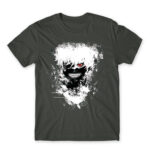 Eyepatch Ghoul Dark Grey Men's Tee for Anime, Tokyo Ghoul
