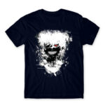 Eyepatch Ghoul Navy Men's Tee for Anime, Tokyo Ghoul
