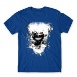 Eyepatch Ghoul Royal Blue Men's Tee for Anime, Tokyo Ghoul