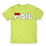 Fail Apple Green Men's Tee for Brand Parody, Funny