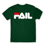 Fail Bottle Green Men's T-shirt for Brand Parody, Funny