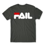 Fail Dark Grey Men's T-shirt for Brand Parody, Funny
