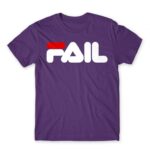 Fail Dark Purple Men's Tee for Brand Parody, Funny
