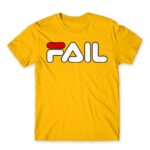 Fail Gold Men's Tee for Brand Parody, Funny