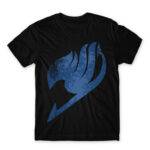 Fairy Tail Tattoo Blue Black Men's Tee for Anime, Fairy Tail