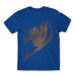 Fairy Tail Tattoo Grey Royal Blue Men's Tee for Anime, Fairy Tail