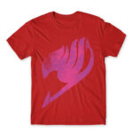 Fairy Tail Tattoo Pink Red Men's T-shirt for Anime, Fairy Tail