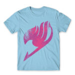 Fairy Tail Tattoo Pink Sky Blue Men's Tee for Anime, Fairy Tail