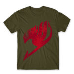 Fairy Tail Tattoo Red Army Men's Tee for Anime, Fairy Tail
