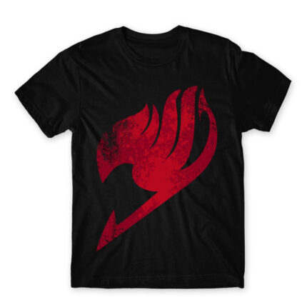Fairy Tail Tattoo Red Black Men's Tee for Anime, Fairy Tail
