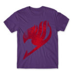 Fairy Tail Tattoo Red Dark Purple Men's T-shirt for Anime, Fairy Tail