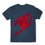 Fairy Tail Tattoo Red Denim Men's Tee for Anime, Fairy Tail