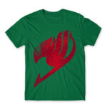 Fairy Tail Tattoo Red Kelly Green Men's Tee for Anime, Fairy Tail