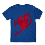 Fairy Tail Tattoo Red Royal Blue Men's T-shirt for Anime, Fairy Tail