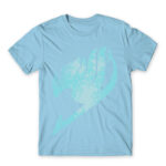 Fairy Tail Tattoo Turquise Sky Blue Men's T-shirt for Anime, Fairy Tail