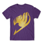 Fairy Tail Tattoo Yellow Dark Purple Men's T-shirt for Anime, Fairy Tail