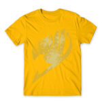 Fairy Tail Tattoo Yellow Gold Men's T-shirt for Anime, Fairy Tail