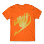 Fairy Tail Tattoo Yellow Orange Men's T-shirt for Anime, Fairy Tail