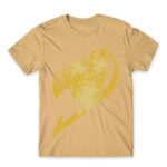 Fairy Tail Tattoo Yellow Sand Men's T-shirt for Anime, Fairy Tail