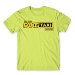Fake Taxi Driver Apple Green Men's T-shirt for Taxi Driver, Work