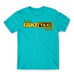 Fake Taxi Driver Atoll Blue Men's T-shirt for Taxi Driver, Work