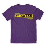 Fake Taxi Driver Dark Purple Men's Tee for Taxi Driver, Work