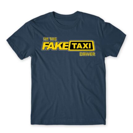 Fake Taxi Driver Denim Men's T-shirt for Taxi Driver, Work