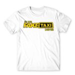 Fake Taxi Driver White Men's Tee for Taxi Driver, Work