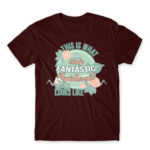 Fantastic Physiotherapist Burgundy Men's T-shirt for Physiotherapist, Work