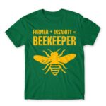 Farmer and insanity Kelly Green Men's T-shirt for Beekeeper, Work