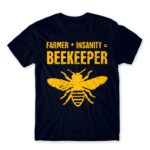 Farmer and insanity Navy Men's Tee for Beekeeper, Work