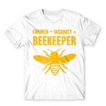 Farmer and insanity White Men's T-shirt for Beekeeper, Work