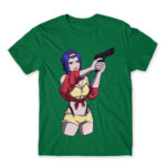 Faye Valentine – Cowboy Bebop Kelly Green Men's Tee for Anime, Cowboy Bebop