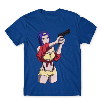 Faye Valentine – Cowboy Bebop Royal Blue Men's Tee for Anime, Cowboy Bebop