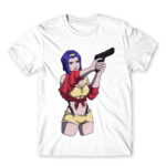 Faye Valentine – Cowboy Bebop White Men's T-shirt for Anime, Cowboy Bebop