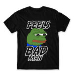 Feels bad man Black Men's Tee for Funny, Meme