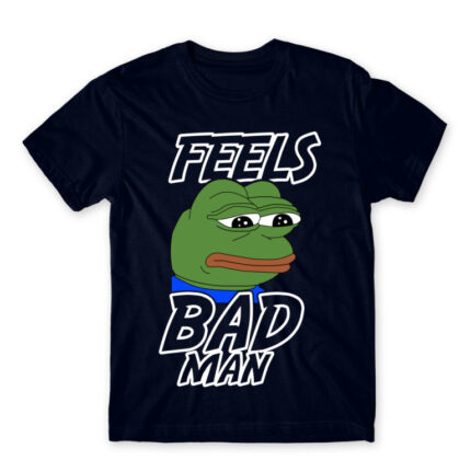Feels bad man Navy Men's Tee for Funny, Meme