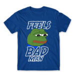Feels bad man Royal Blue Men's T-shirt for Funny, Meme