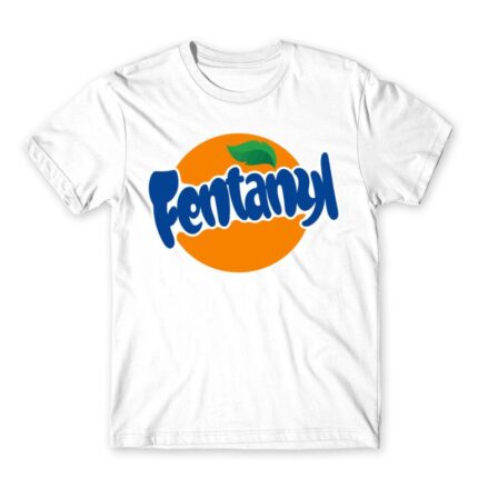 Fentanyl White Men's T-shirt for Badass, Funny