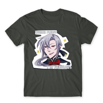 Ferid Dark Grey Men's T-shirt for Anime, Owari No Seraph