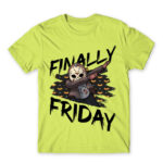 Finally Friday (13) Apple Green Men's T-shirt for Friday, Funny